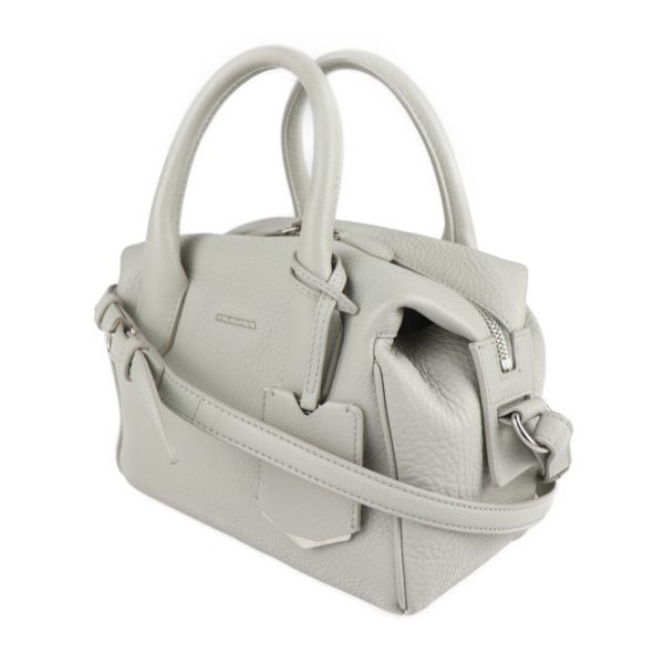 2206023008058 2 Balenciaga Infanta Leather Handbag Light Gray