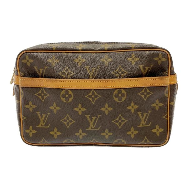 220645 1 LOUIS VUITTON Monogram PVC Compiegne Shoulder Bag Brown