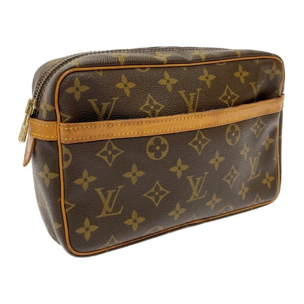 220645 2 LOUIS VUITTON Monogram PVC Compiegne Shoulder Bag Brown