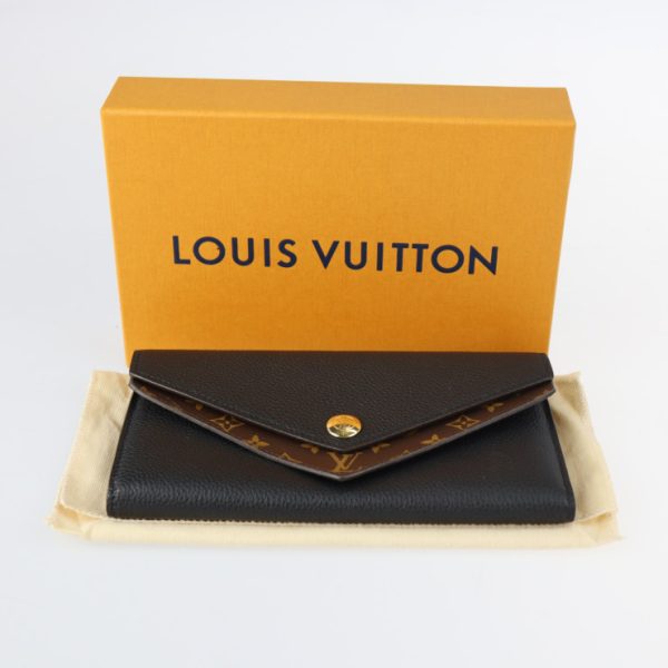 2207123002053 10 Louis Vuitton Double V Wallet Noir Black Brown