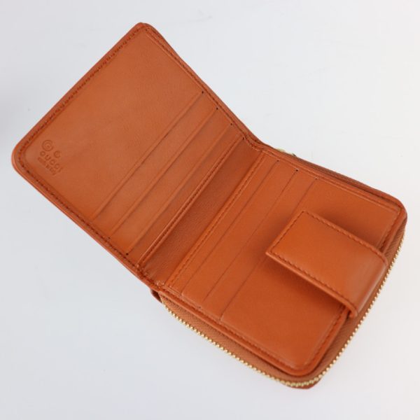 2207123002054 5 Gucci Bifold Wallet GG Leather Beige Orange Brown