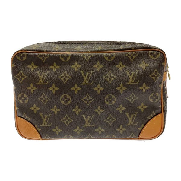 220715 4 LOUIS VUITTON Monogram PVC Compiegne Shoulder Bag Brown