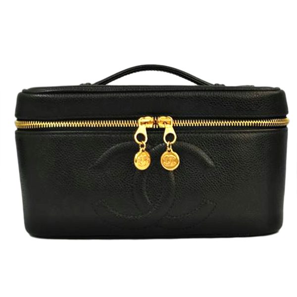 22078 1 Chanel Cocomark Vanity Bag Black