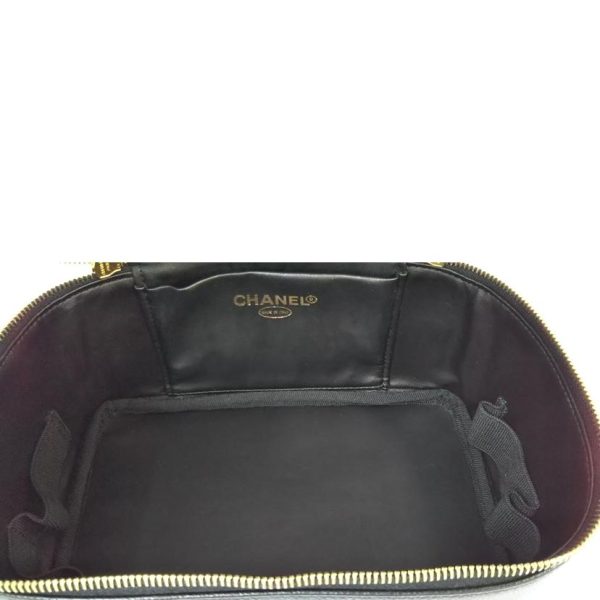 22078 5 Chanel Cocomark Vanity Bag Black