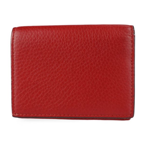 2208093007037 3 GUCCI Animalier Bifold Wallet Leather Red