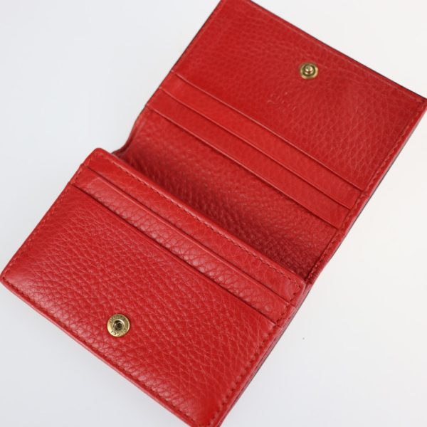 2208093007037 5 GUCCI Animalier Bifold Wallet Leather Red