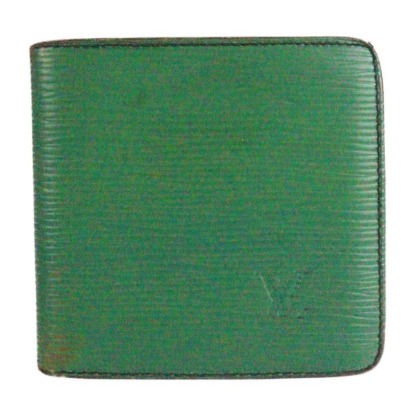 2209061001045 1 Louis Vuitton Epi Leather Bifold Wallet Green