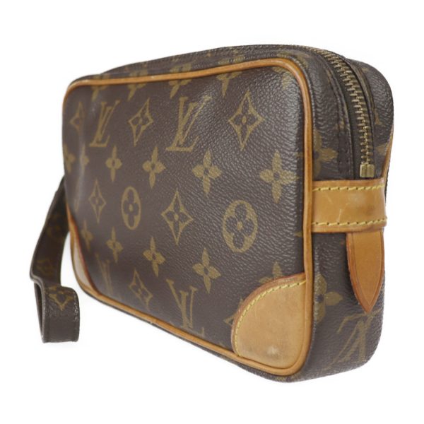 2209121001010 2 Louis Vuitton Marly Dragonne PM Bag Brown