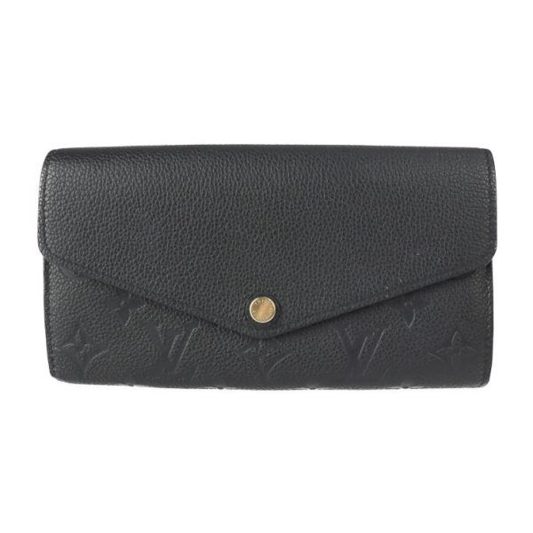 2210121001011 1 Louis Vuitton Sarah Long Wallet Noir Black