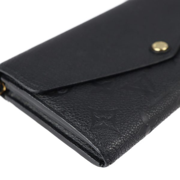 2210121001011 5 Louis Vuitton Sarah Long Wallet Noir Black