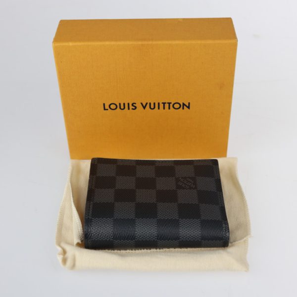 2210121001012 10 Louis Vuitton Smart Bifold Wallet Gray Black