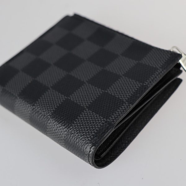 2210121001012 5 Louis Vuitton Smart Bifold Wallet Gray Black