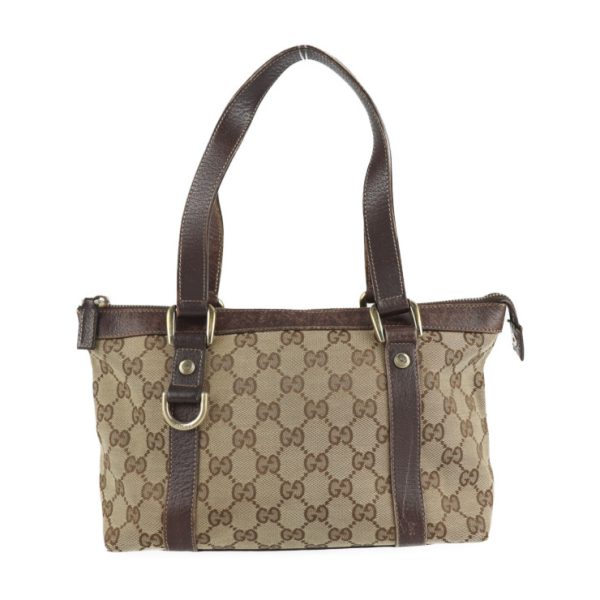 2211033007040 1 GUCCI GG Canvas Handbag GG Canvas Beige Brown