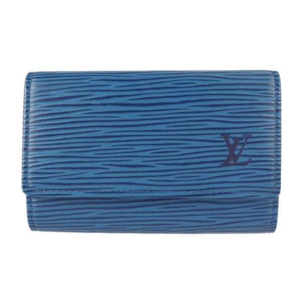 2212093007044 1 Louis Vuitton Multicle 6 Key Case Epi Toledo Blue