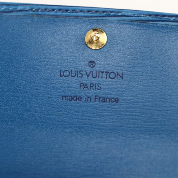 2212093007044 8 Louis Vuitton Multicle 6 Key Case Epi Toledo Blue