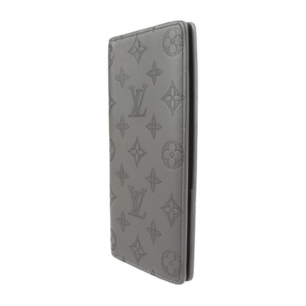 2212101001025 2 Louis Vuitton Brazza Bifold Wallet Leather Gray