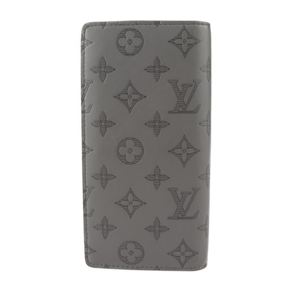 2212101001025 3 Louis Vuitton Brazza Bifold Wallet Leather Gray