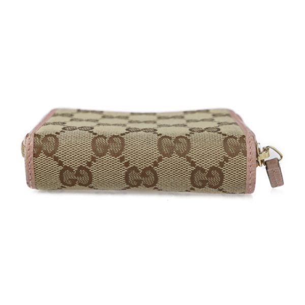 2212123007099 4 Gucci Compact Bifold Wallet Beige Brown Pink