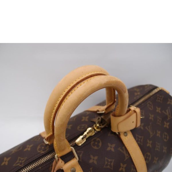 22125 4 Louis Vuitton Keepall Bandouliere Monogram Duffle Bag Brown