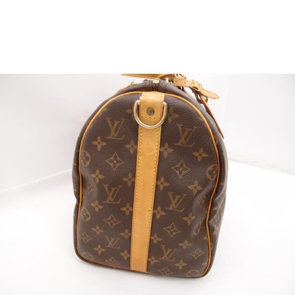 22125 6 Louis Vuitton Keepall Bandouliere Monogram Duffle Bag Brown