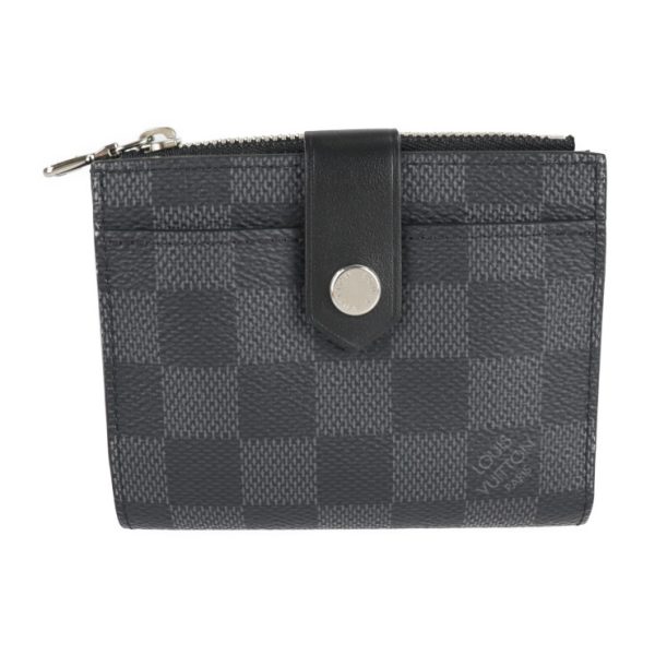 2213043010073 1 Louis Vuitton Damier Graphite Canvas Wallet Black Gray