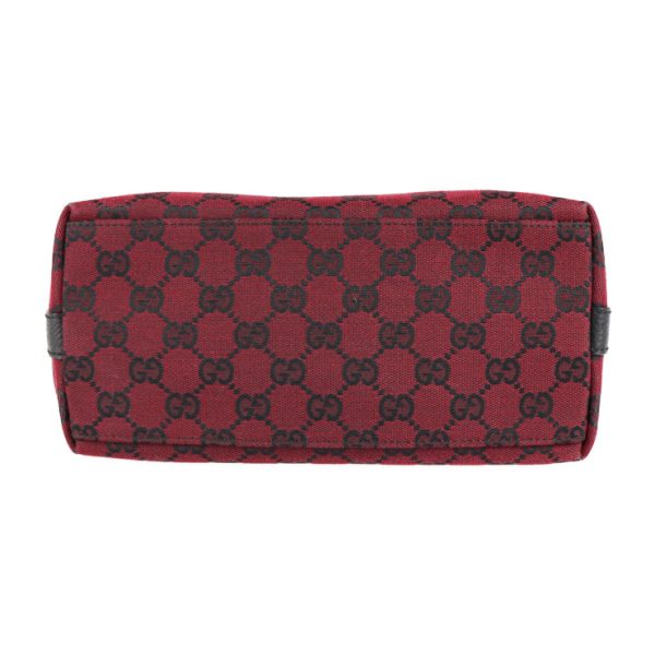 2214013001071 4 GUCCI Shoulder Bag GG Canvas Dark Red Black