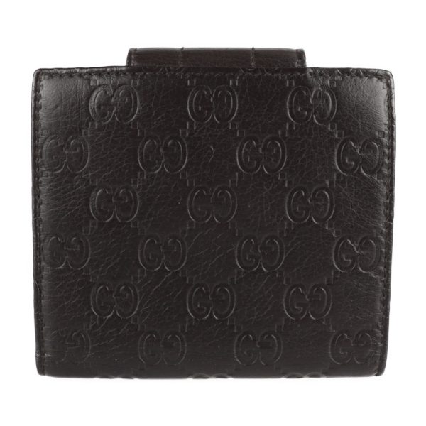 2214033007048 3 GUCCI Guccisima Bifold Wallet Leather Dark Brown