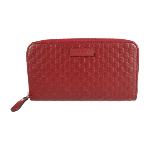 2214073007072 1 GUCCI Micro Guccisima Long Wallet Leather Red