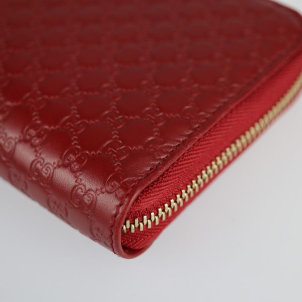 2214073007072 5 GUCCI Micro Guccisima Long Wallet Leather Red