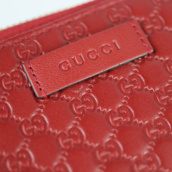 2214073007072 6 GUCCI Micro Guccisima Long Wallet Leather Red