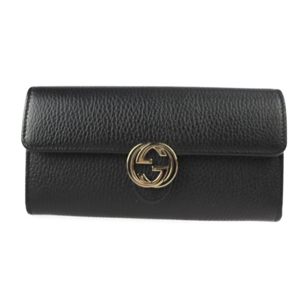 2214123002109 1 Gucci Interlocking G Bifold Wallet Leather Black