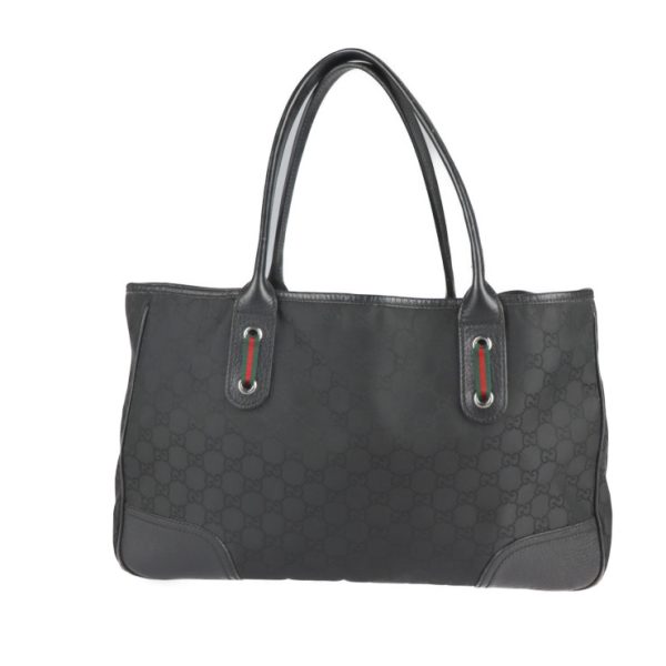 2215071001014 1 GUCCI Sherry Line Tote Bag GG Nylon Black