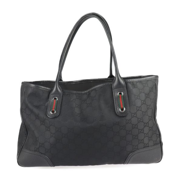 2215071001014 3 GUCCI Sherry Line Tote Bag GG Nylon Black