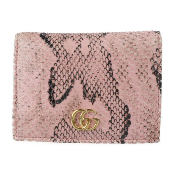 2215123007129 1 Gucci GG Marmont Bifold Wallet Pink Gold Hardware