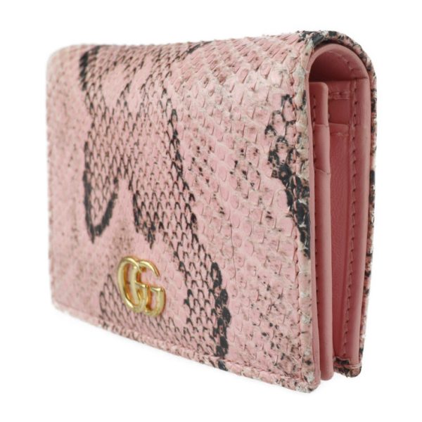 2215123007129 2 Gucci GG Marmont Bifold Wallet Pink Gold Hardware