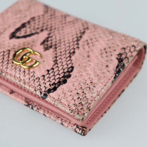 2215123007129 5 Gucci GG Marmont Bifold Wallet Pink Gold Hardware