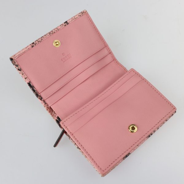 2215123007129 6 Gucci GG Marmont Bifold Wallet Pink Gold Hardware