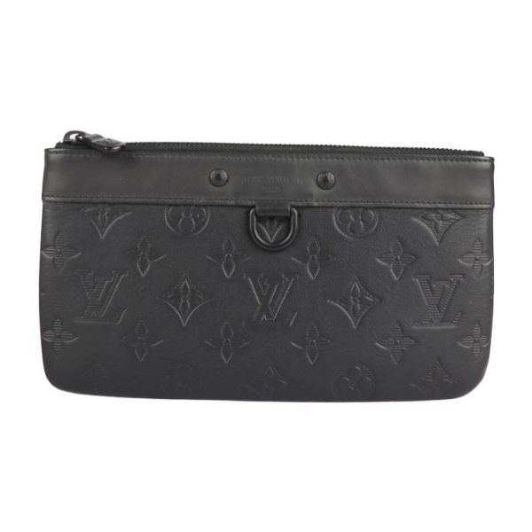 2216013008103 1 Louis Vuitton Pochette Discovery Pm Monogram Shadow Clutch Bag Noir