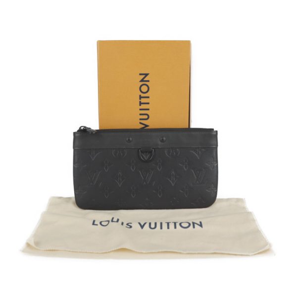 2216013008103 9 Louis Vuitton Pochette Discovery Pm Monogram Shadow Clutch Bag Noir