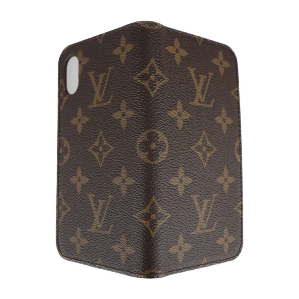 2216013008129 4 Louis Vuitton Iphonex Iphonexs Folio Monogram Canvas Mobile Case Brown