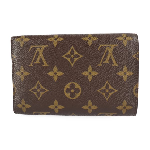 2216081001023 3 Louis Vuitton Portefeuille Trifold Wallet Brown