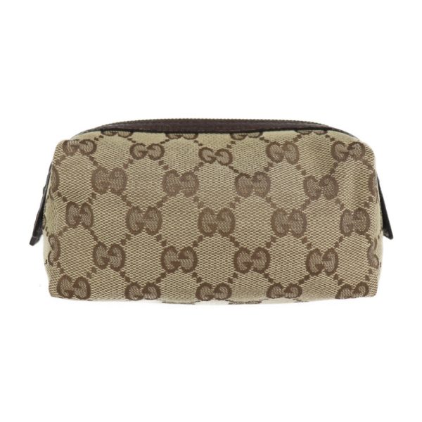 2217033007066 1 GUCCI Pouch GG Canvas Beige Brown