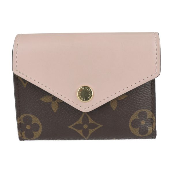 2217051001021 1 Louis Vuitton Monogram Canvas Wallet Brown Pink