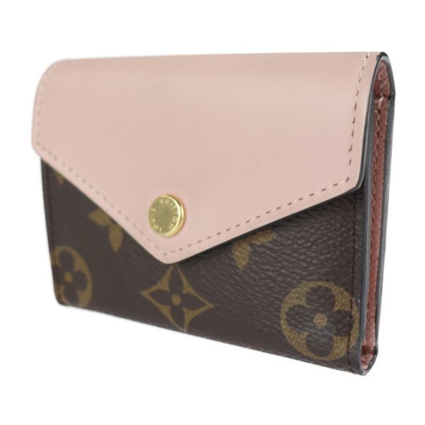 2217051001021 2 Louis Vuitton Monogram Canvas Wallet Brown Pink