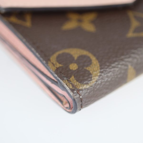 2217051001021 7 Louis Vuitton Monogram Canvas Wallet Brown Pink