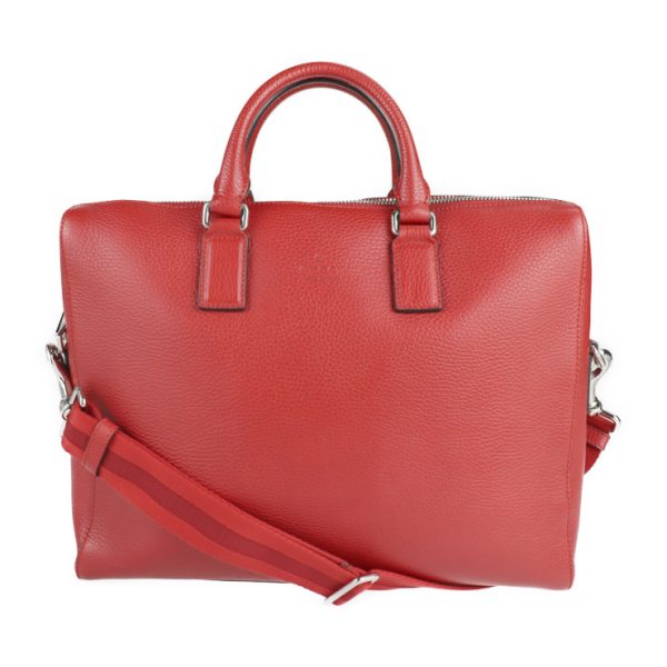 2217073008081 1 GUCCI Business Bag Leather Red