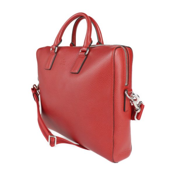 2217073008081 2 GUCCI Business Bag Leather Red