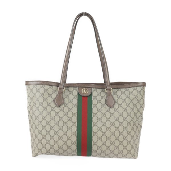 2217103007117 1 GUCCI Ophidia GG Medium Tote Bag GG Supreme Canvas Beige Brown