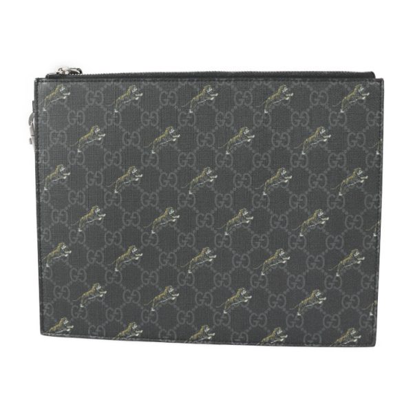 2218123008151 1 Gucci GG Supreme Clutch Bag Black