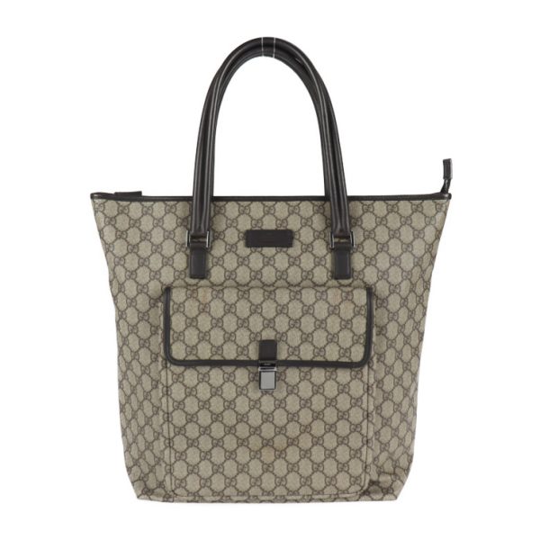 2219073007086 1 GUCCI Tote Bag GG Canvas Beige Brown